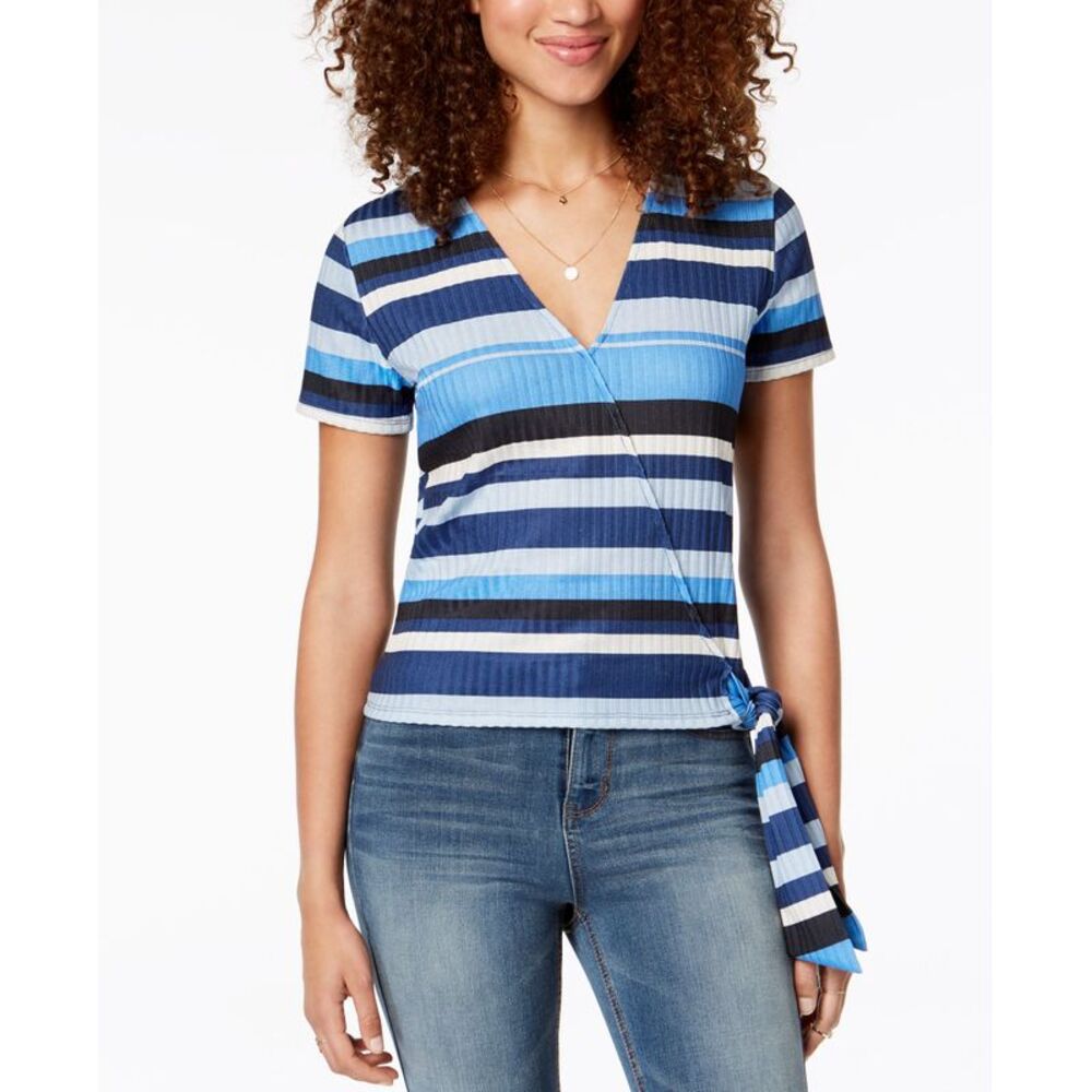 Self Esteem Juniors Striped Wrap Top